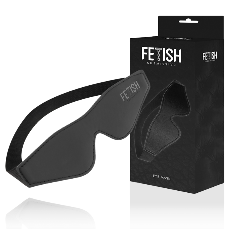 Masque de soumission en cuir vegan avec doublure néoprène — FETISH SUBMISSIVE BONDAGE
