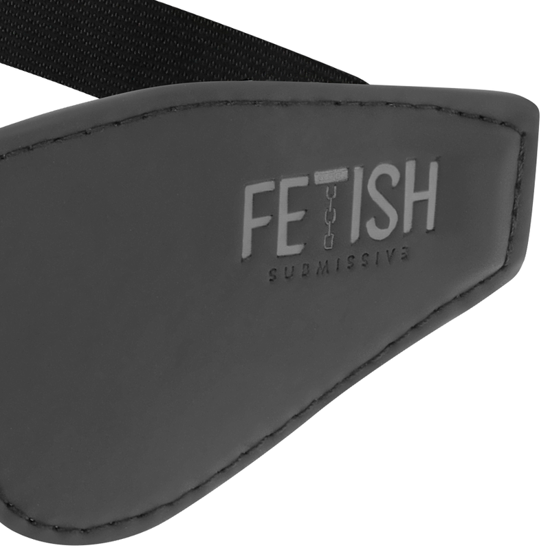 Masque de soumission en cuir vegan avec doublure néoprène — FETISH SUBMISSIVE BONDAGE