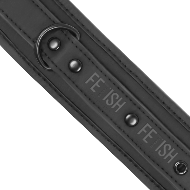Menottes en cuir végétalien doublé néoprène — FETISH SUBMISSIVE BONDAGE