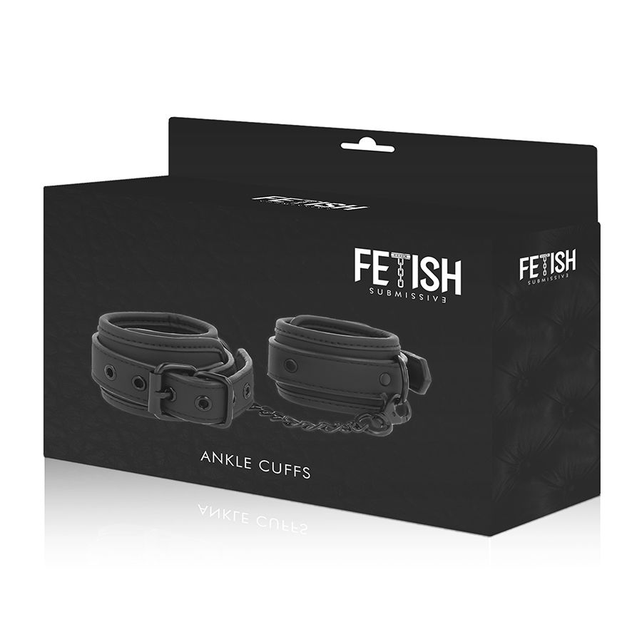 Entraves pour chevilles et poignets en cuir végétalien — FETISH SUBMISSIVE BONDAGE