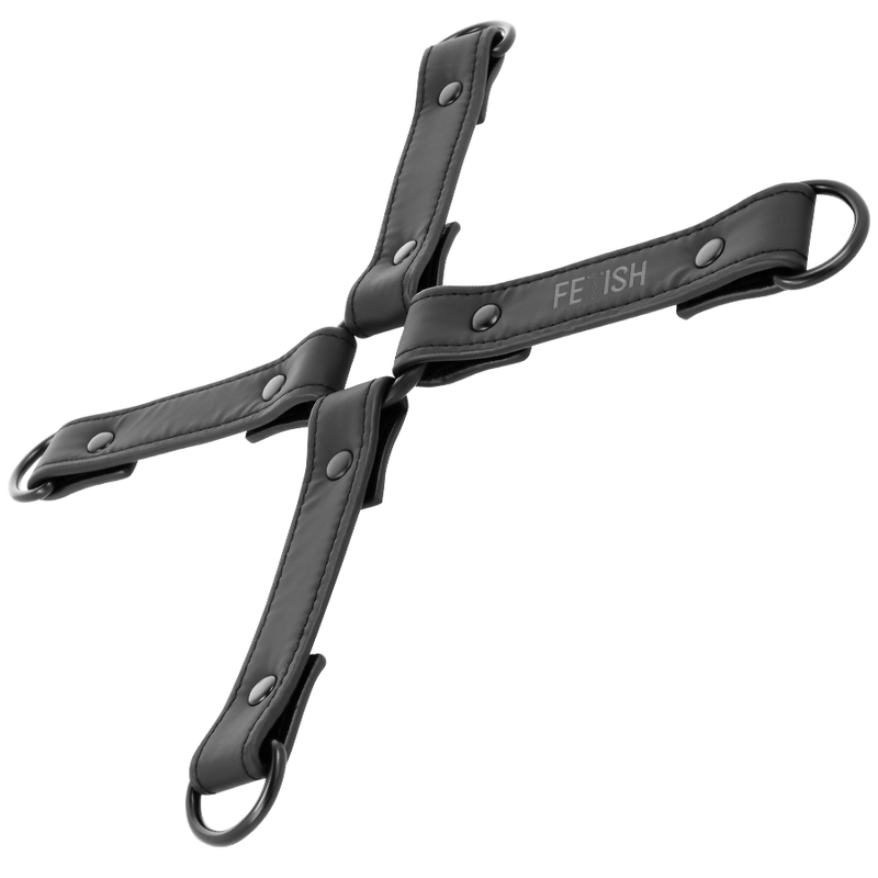 Union de menottes en cuir végétalien — FETISH SUBMISSIVE BONDAGE