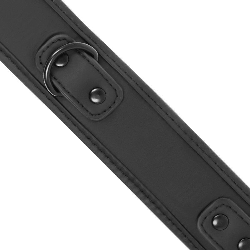 Collier de soumission avec chaîne métal et doublure néoprène — FETISH SUBMISSIVE BONDAGE
