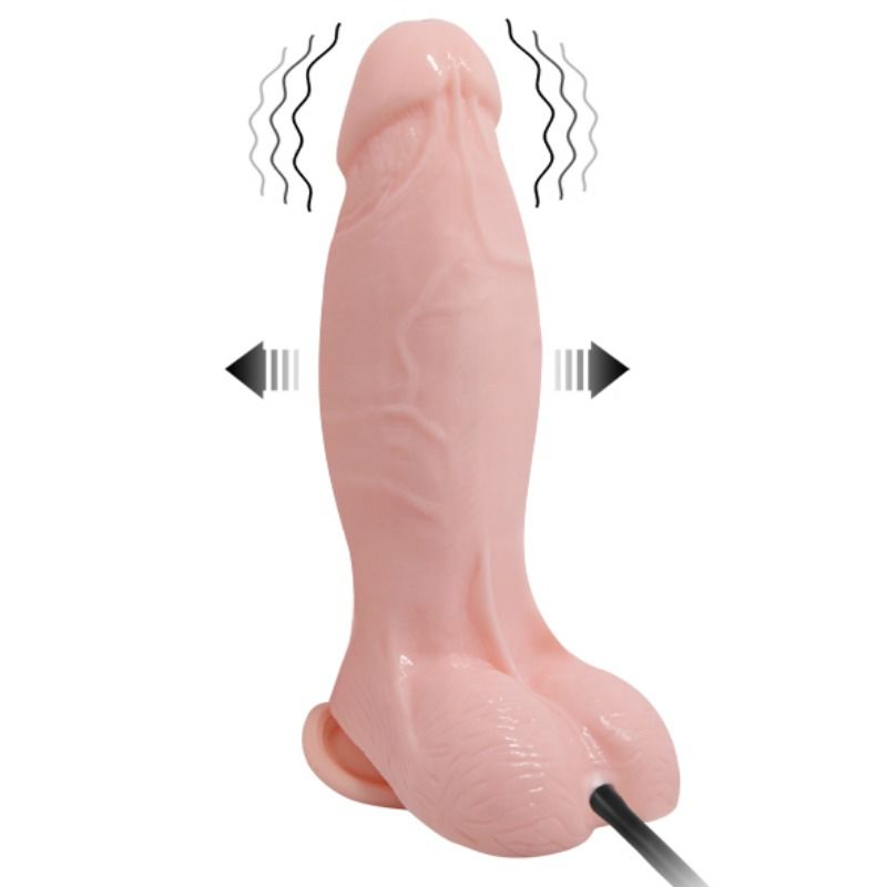 Gode vibrant gonflable réaliste 18,8 cm — BAILE