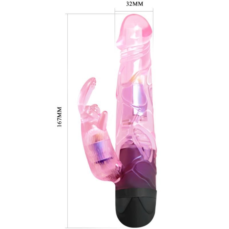 Vibrateur lapin rose point G et clitoris — BAILE VIBRATORS
