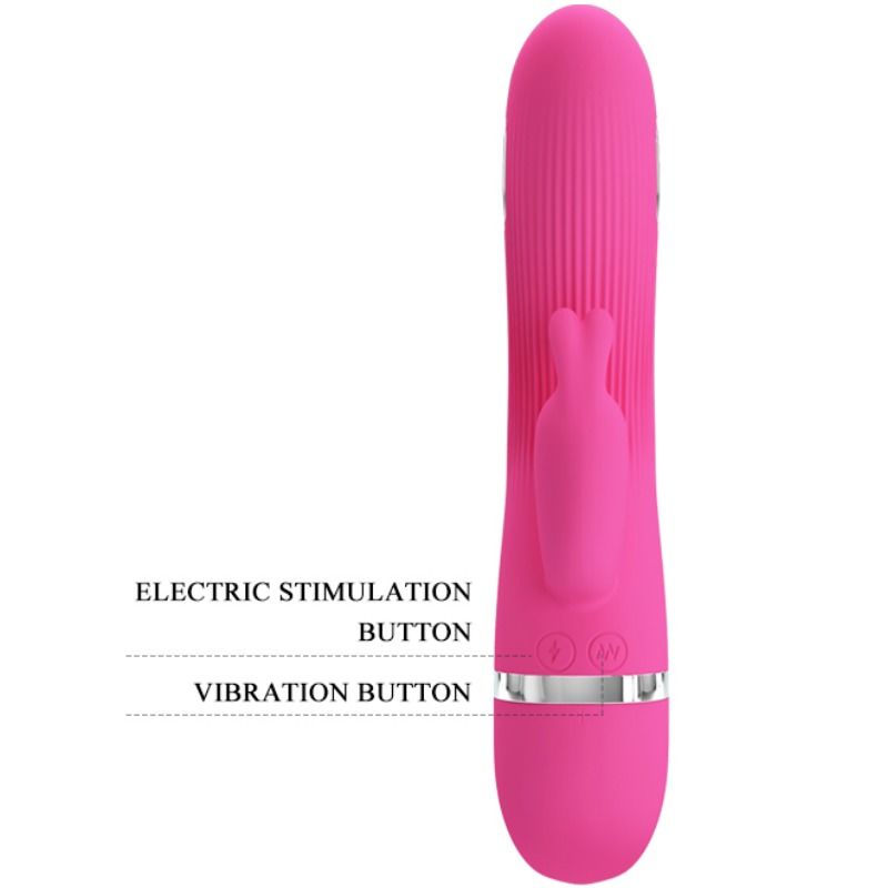 Vibromasseur lapin avec stimulation électrique — PRETTY LOVE FLIRTATION