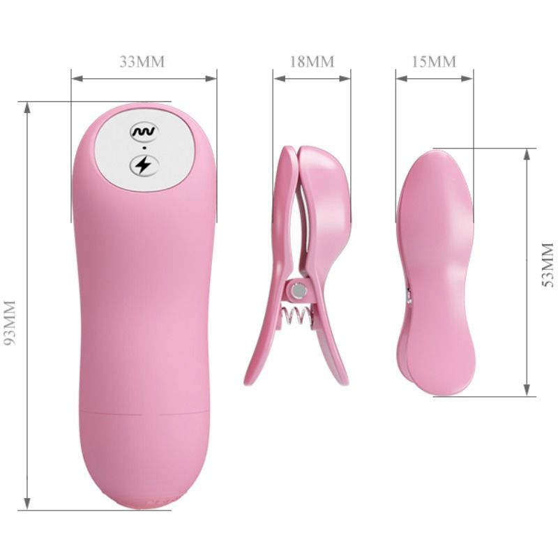 Pinces vibrant réglables avec électro-stimulation — BAILE