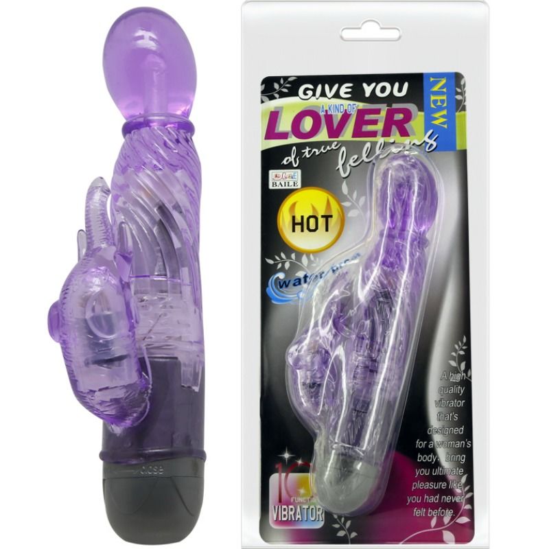 Vibrateur lapin avec stimulation double 10 modes — BAILE VIBRATORS