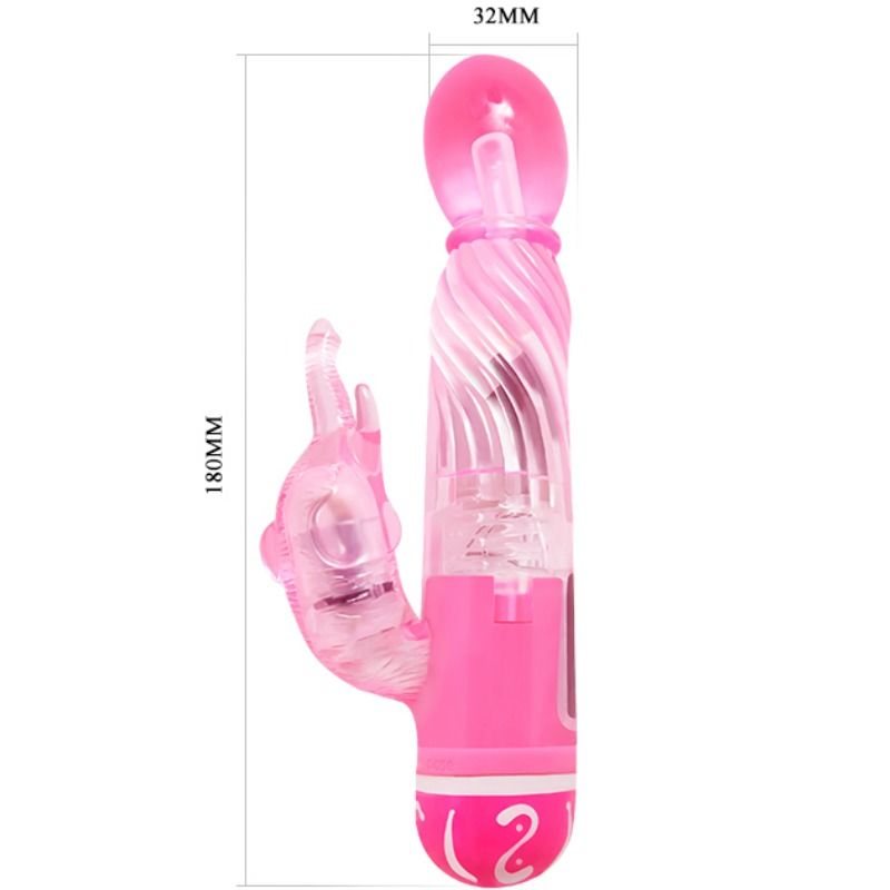 Vibrateur lapin multivitesse avec stimulateur — BAILE VIBRATORS
