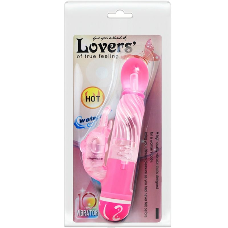 Vibrateur lapin multivitesse avec stimulateur — BAILE VIBRATORS