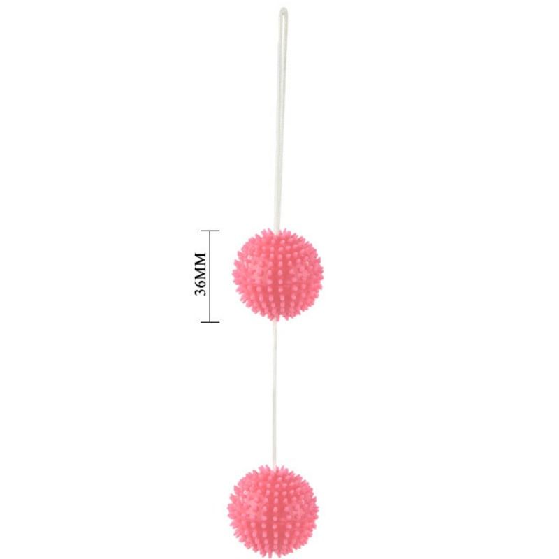 Boules de geisha texturées rose intense — BAILE STIMULATING