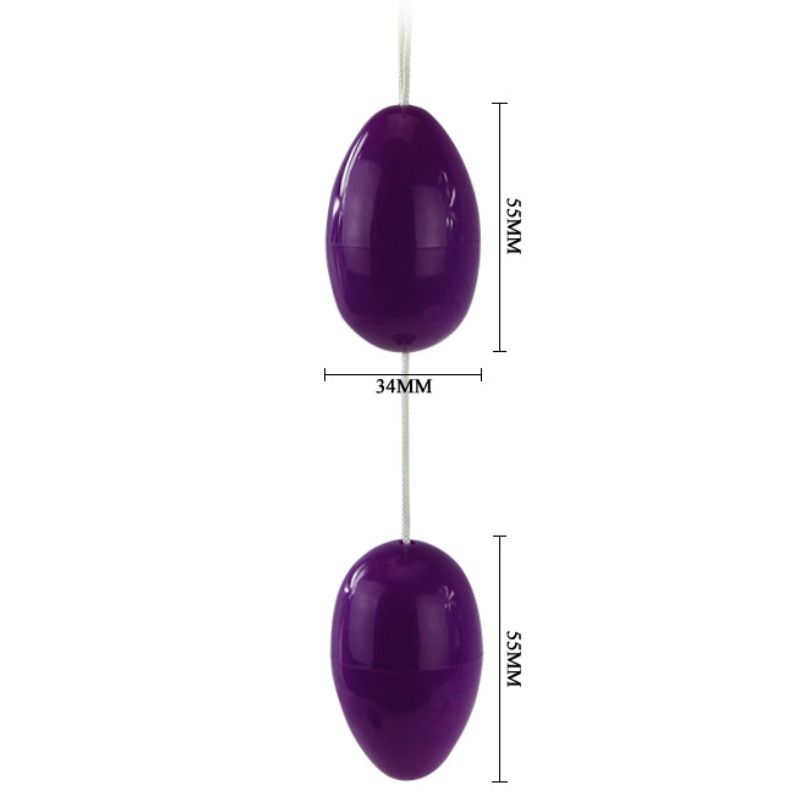 Boules anales jumelles vibrantes lilas — BAILE ANAL