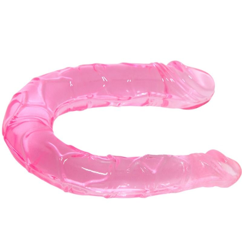 Double gode translucide compact — BAILE DILDOS
