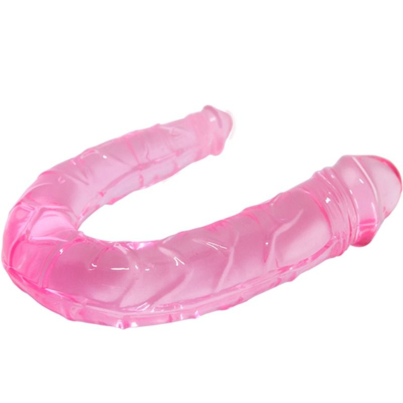Double gode translucide compact — BAILE DILDOS