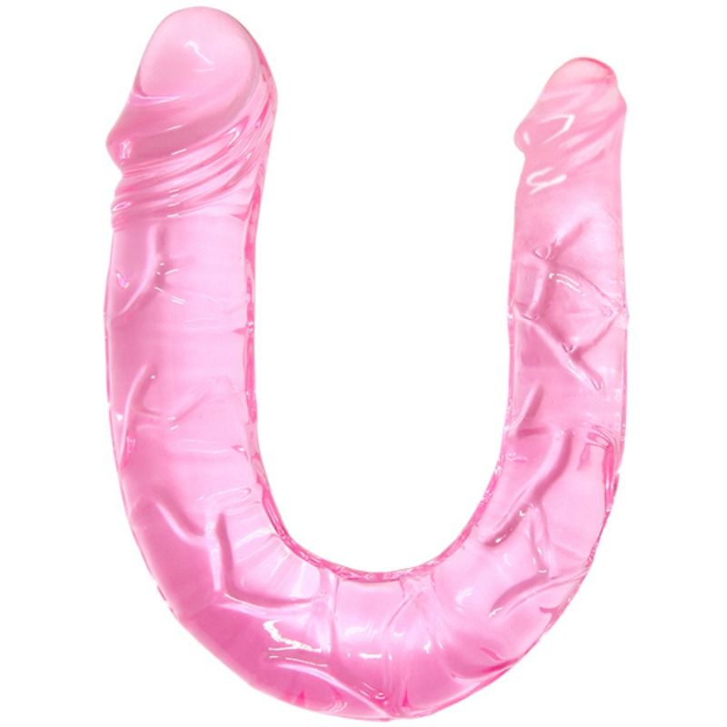 Double gode translucide compact — BAILE DILDOS