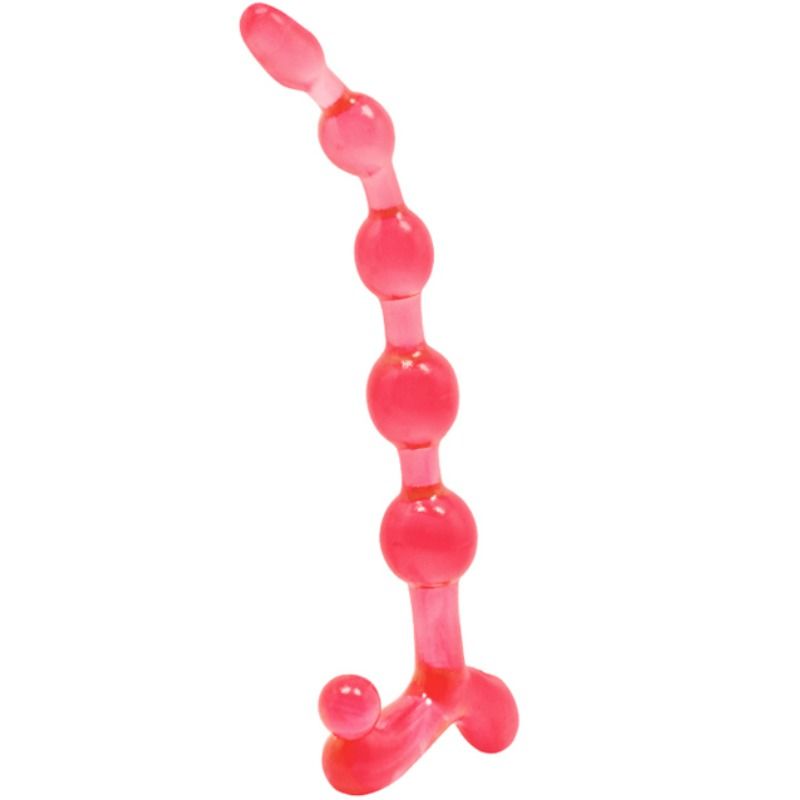 Chapelet anal flexible twist rouge — BAILE ANAL