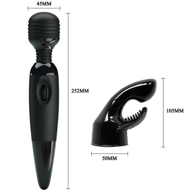 Masseur baguette rechargeable à têtes interchangeables — BAILE POWER HEAD