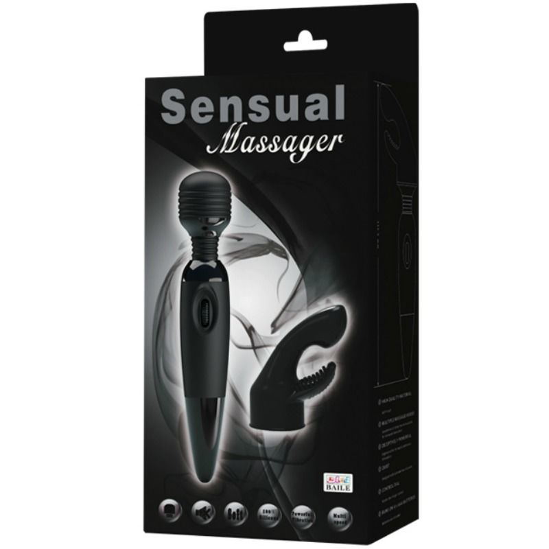 Masseur baguette rechargeable à têtes interchangeables — BAILE POWER HEAD