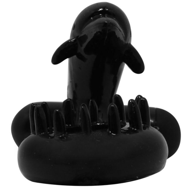Anneau vibrant doux avec stimulateur clitoris dauphin — BAILE FOR HIM