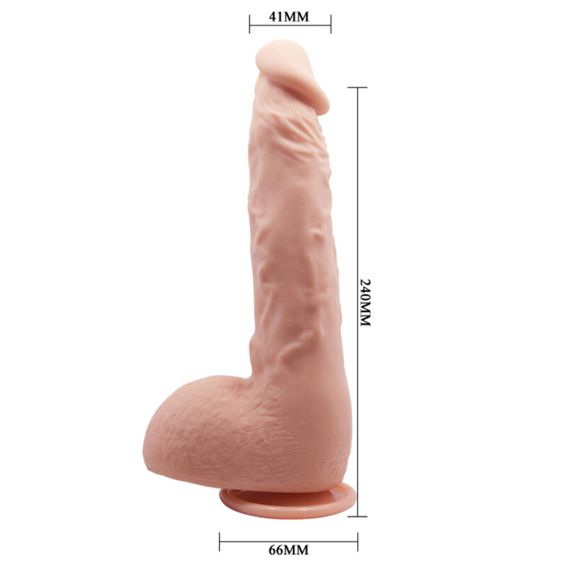 Gode réaliste courbé Jason avec ventouse 24 cm — BAILE VIBRATORS