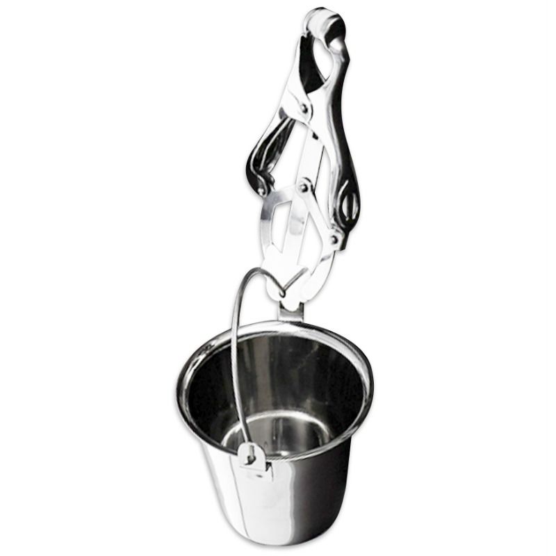 Pince mamelon ajustable avec seaux de poids — METAL HARD