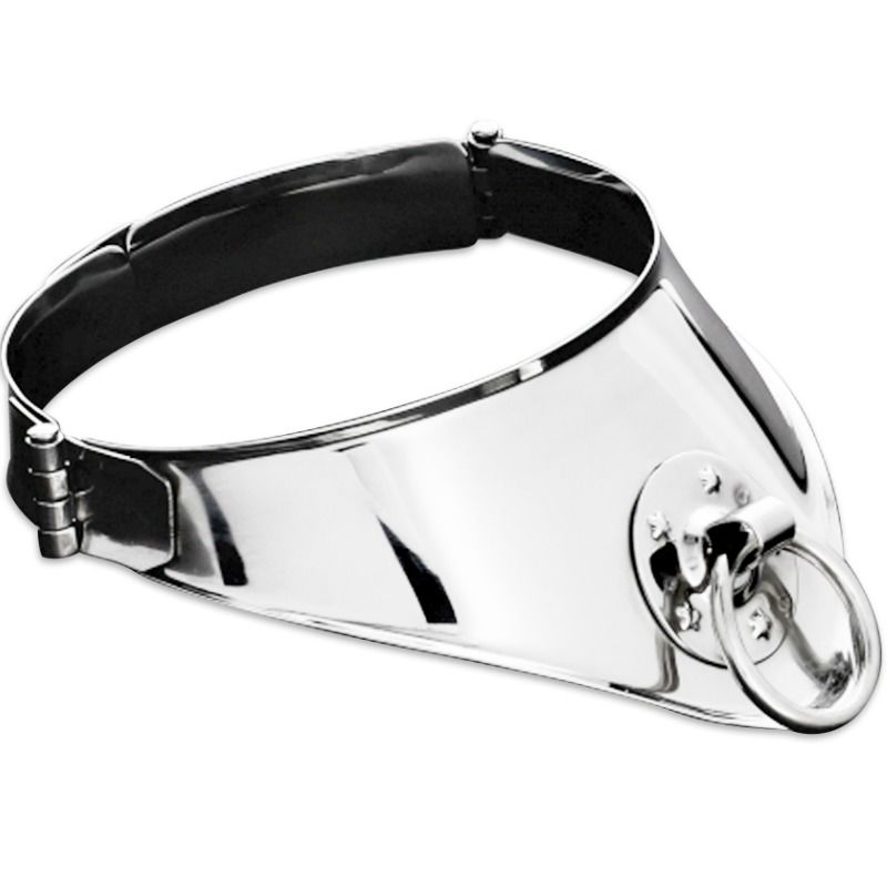 Collier de retenue en acier inoxydable avec anneau et cadenas — METAL HARD