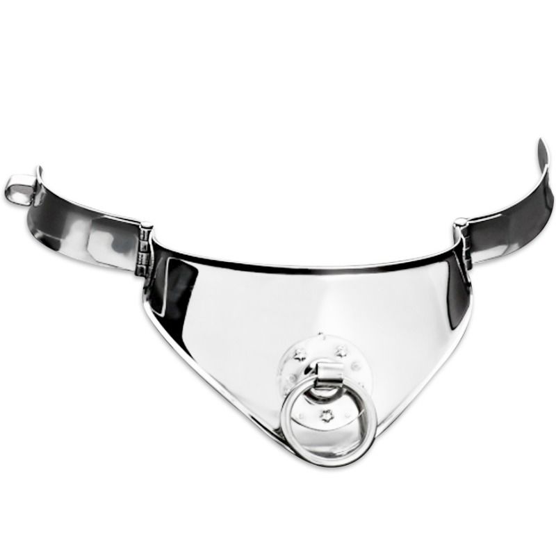 Collare di contenimento in acciaio inox con anello e lucchetto — METAL HARD