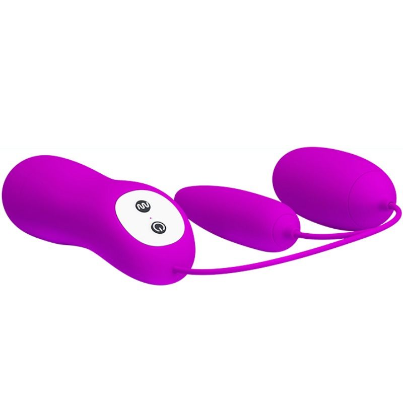 Double œuf vibrant à commande à distance — PRETTY LOVE FLIRTATION