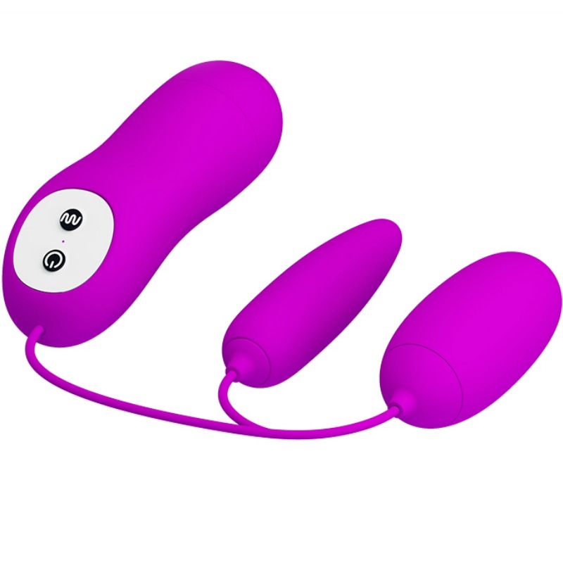 Double œuf vibrant à commande à distance — PRETTY LOVE FLIRTATION