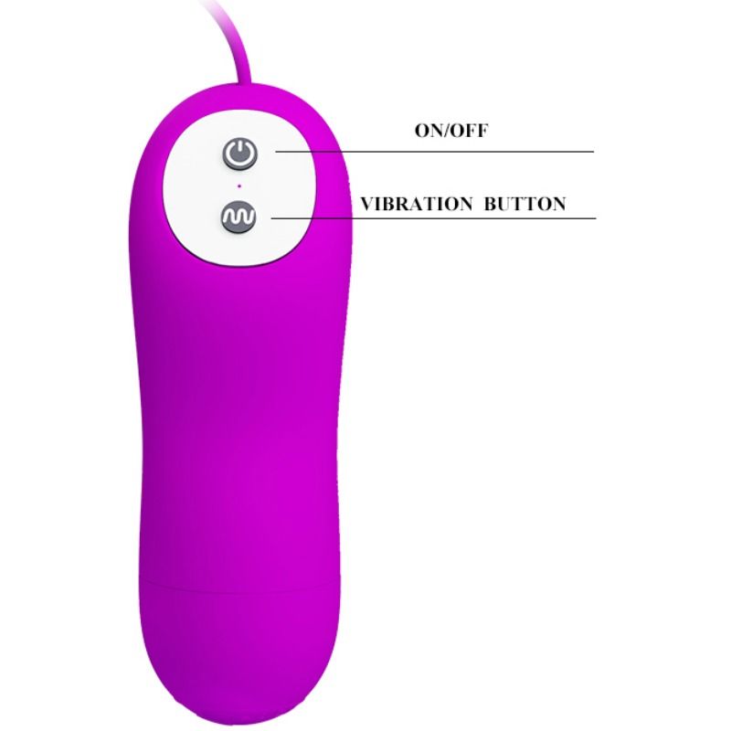 Double œuf vibrant à commande à distance — PRETTY LOVE FLIRTATION