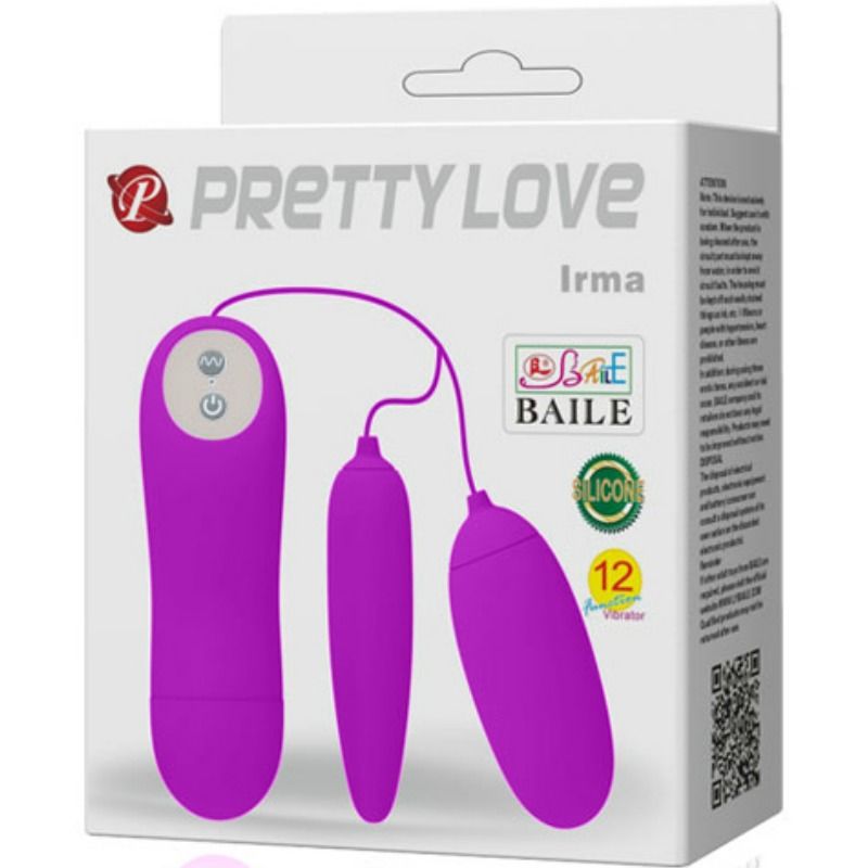 Double œuf vibrant à commande à distance — PRETTY LOVE FLIRTATION