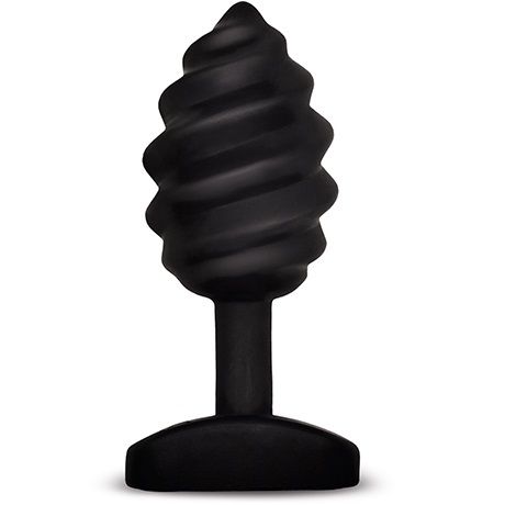 Plug anal torsadé vibrant noir — G-VIBE