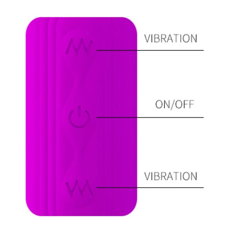 Fouet vibrant double motorisé rechargeable — PRETTY LOVE SMART