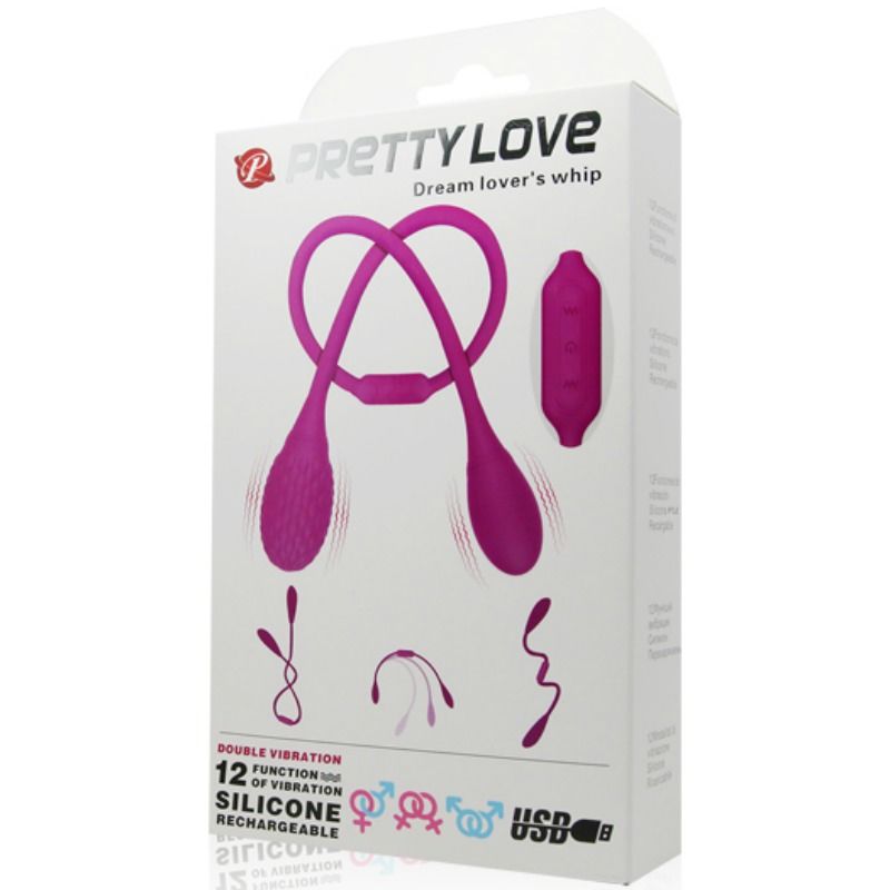 Fouet vibrant double motorisé rechargeable — PRETTY LOVE SMART