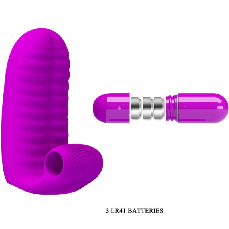 Stimulateur digital double nodulation lilas — PRETTY LOVE