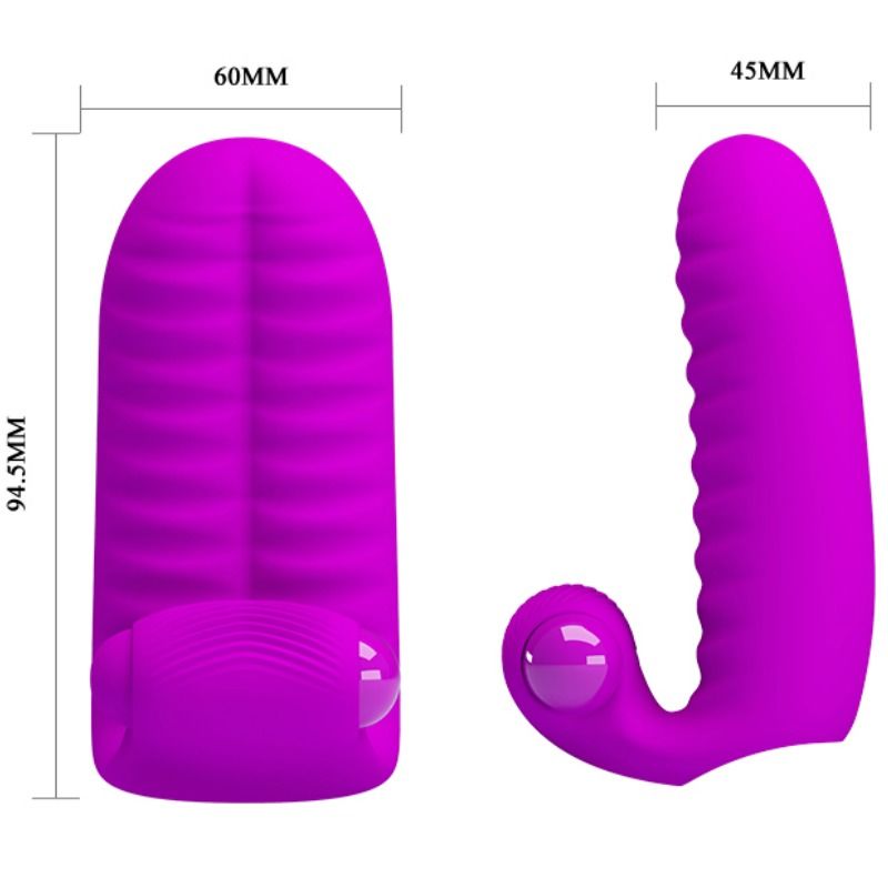 Stimulateur digital double nodulation lilas — PRETTY LOVE