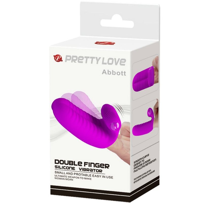 Stimulateur digital double nodulation lilas — PRETTY LOVE