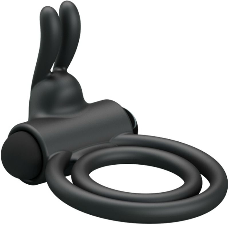 Anneau vibrant double stimulation en silicone Osmond — PRETTY LOVE