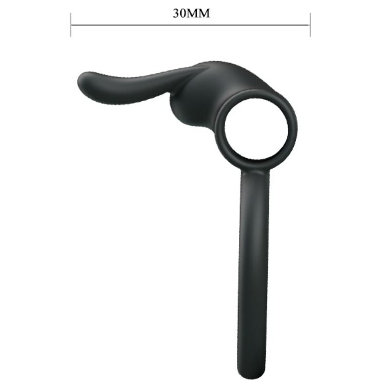 Anneau vibrant double stimulation en silicone Osmond — PRETTY LOVE