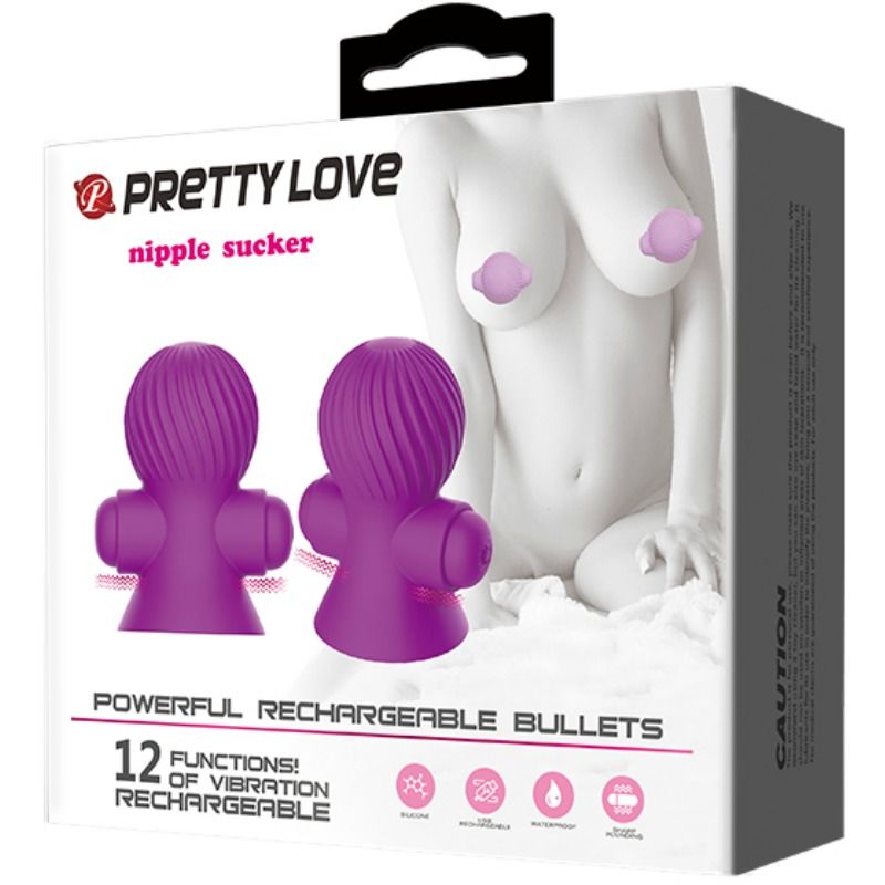 Stimulateur de mamelons vibrant 12 modes — PRETTY LOVE SMART