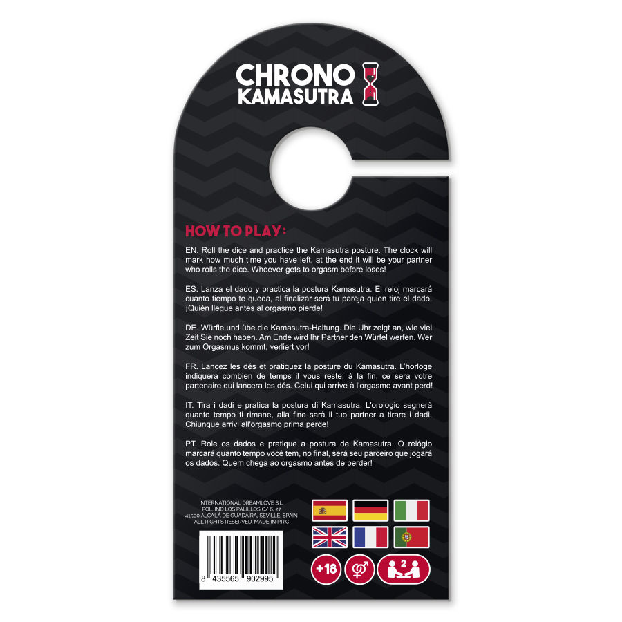 Jeu de dés chronométré Kamasutra — ARIA
