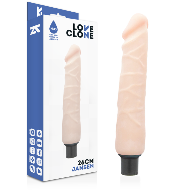 Vibrateur autolubrifiant réaliste Jansen 26 cm — LOVECLONE