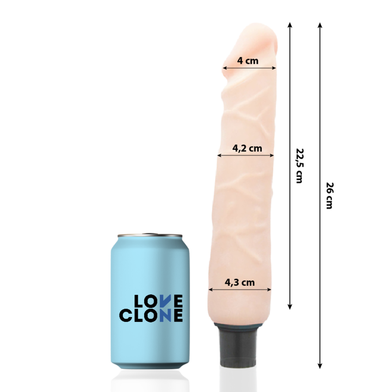 Vibrateur autolubrifiant réaliste Jansen 26 cm — LOVECLONE