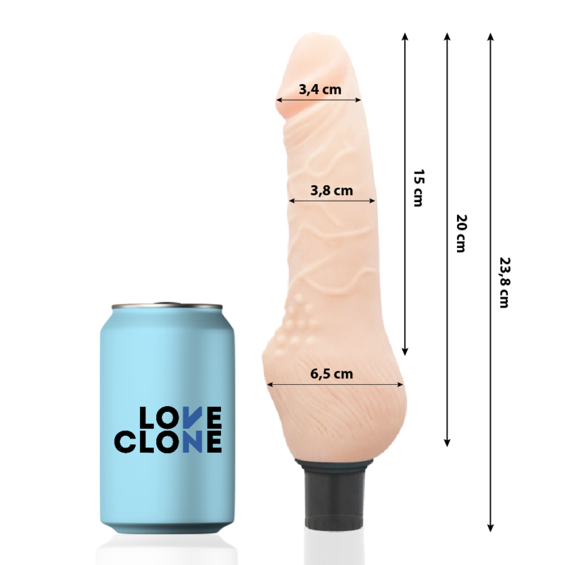 Vibromasseur réaliste autolubrifiant Daven 23,8 cm — LOVECLONE
