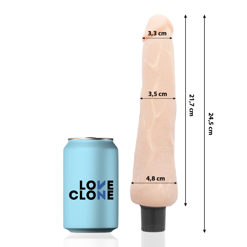 Vibrateur autolubrifiant réaliste Ragnar 24,5 cm — LOVECLONE