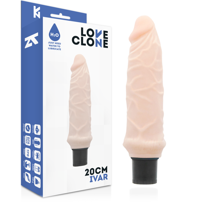 Vibrateur autolubrifiant réaliste Ivar 20 cm — LOVECLONE