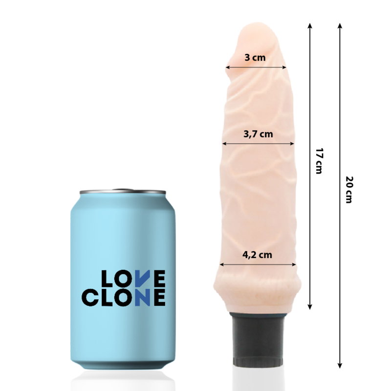 Vibrateur autolubrifiant réaliste Ivar 20 cm — LOVECLONE