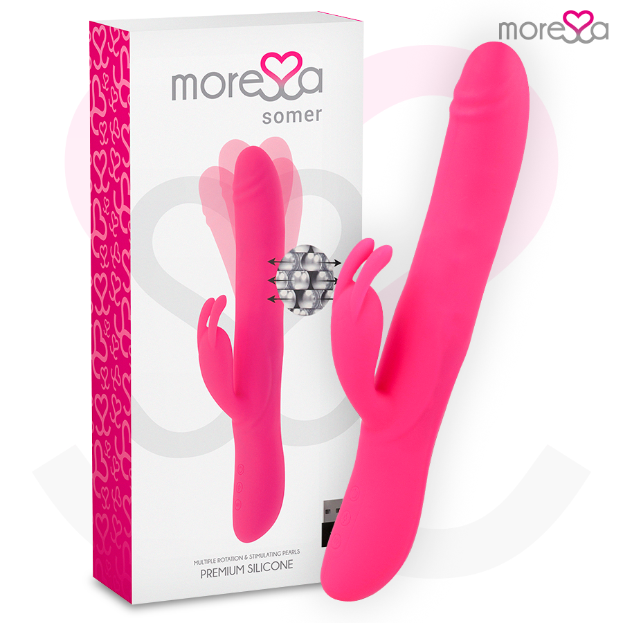 Vibromasseur lapin premium à rotations multiples — MORESSA