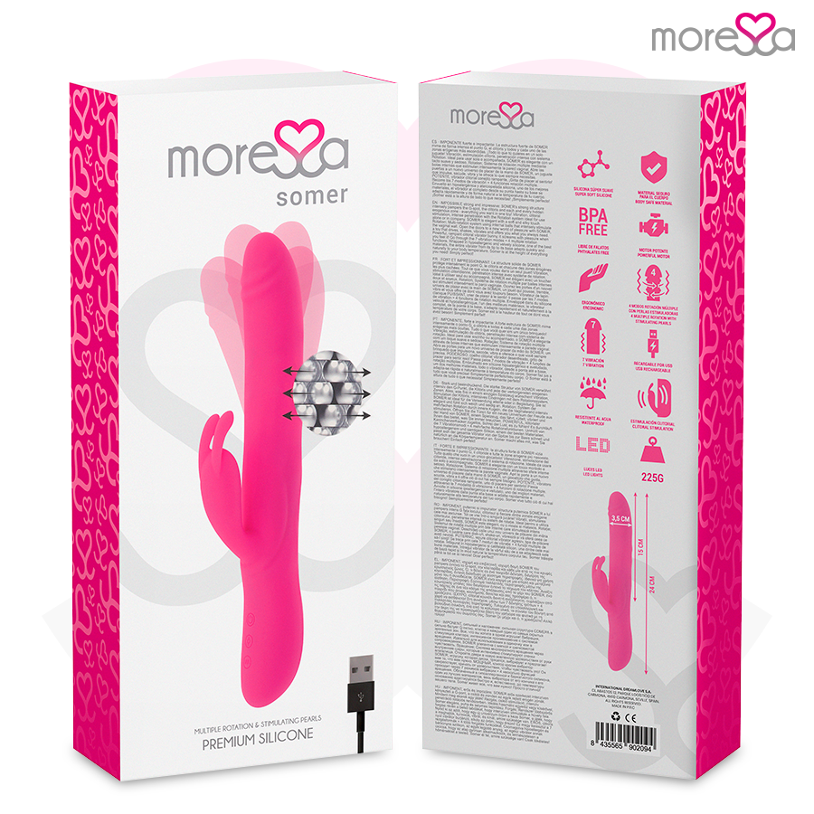 Vibromasseur lapin premium à rotations multiples — MORESSA