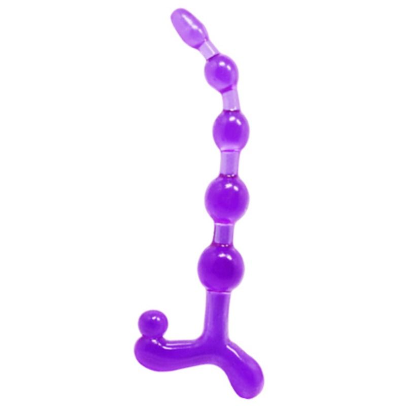 Chapelet anal twist flexible lilas — BAILE ANAL