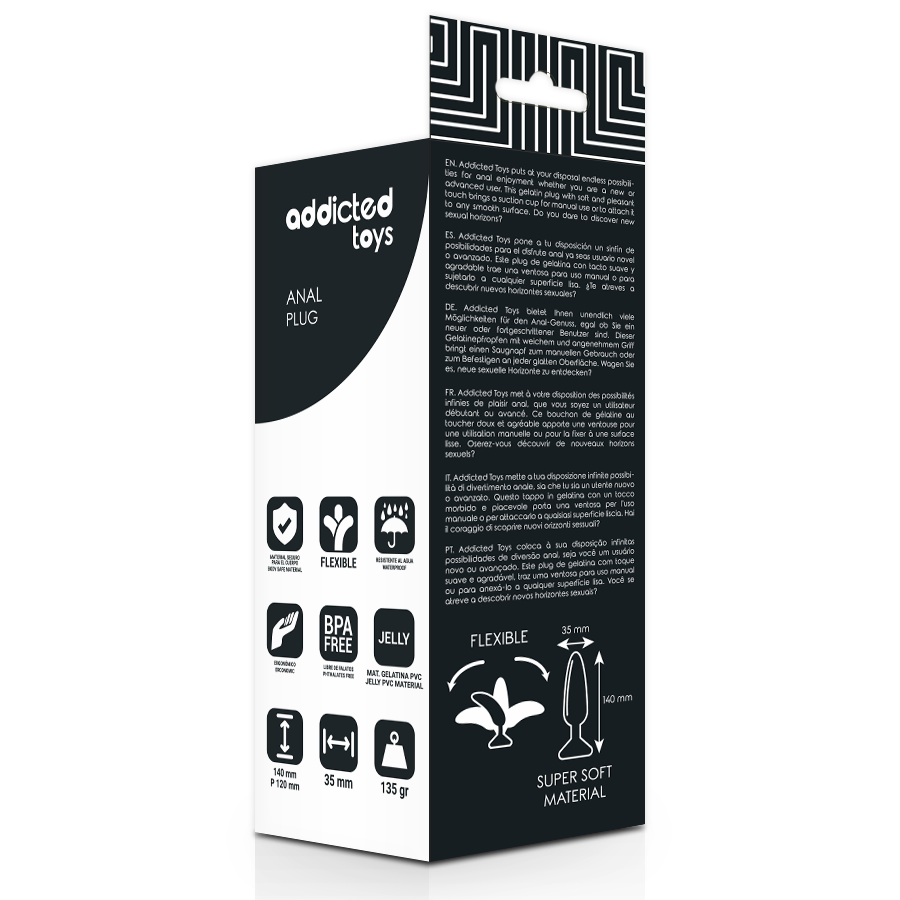 Plug anal en TPR 13,5 cm — ADDICTED TOYS